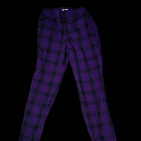 Purple plaid pants - Picture 1 of 1